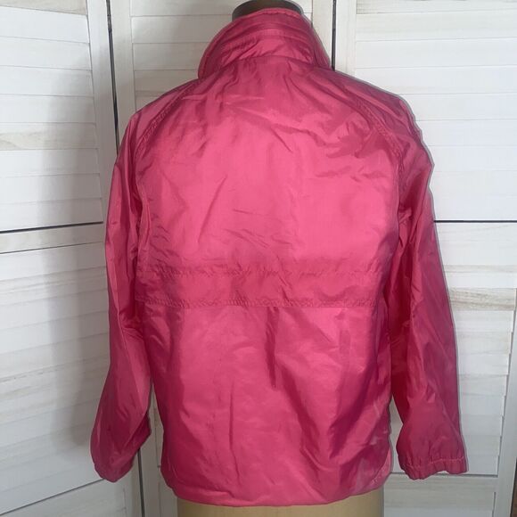 80s 90s Windbreaker Jacket Be In The Current Seen Pink Sz Medium - Picture 3 of 12